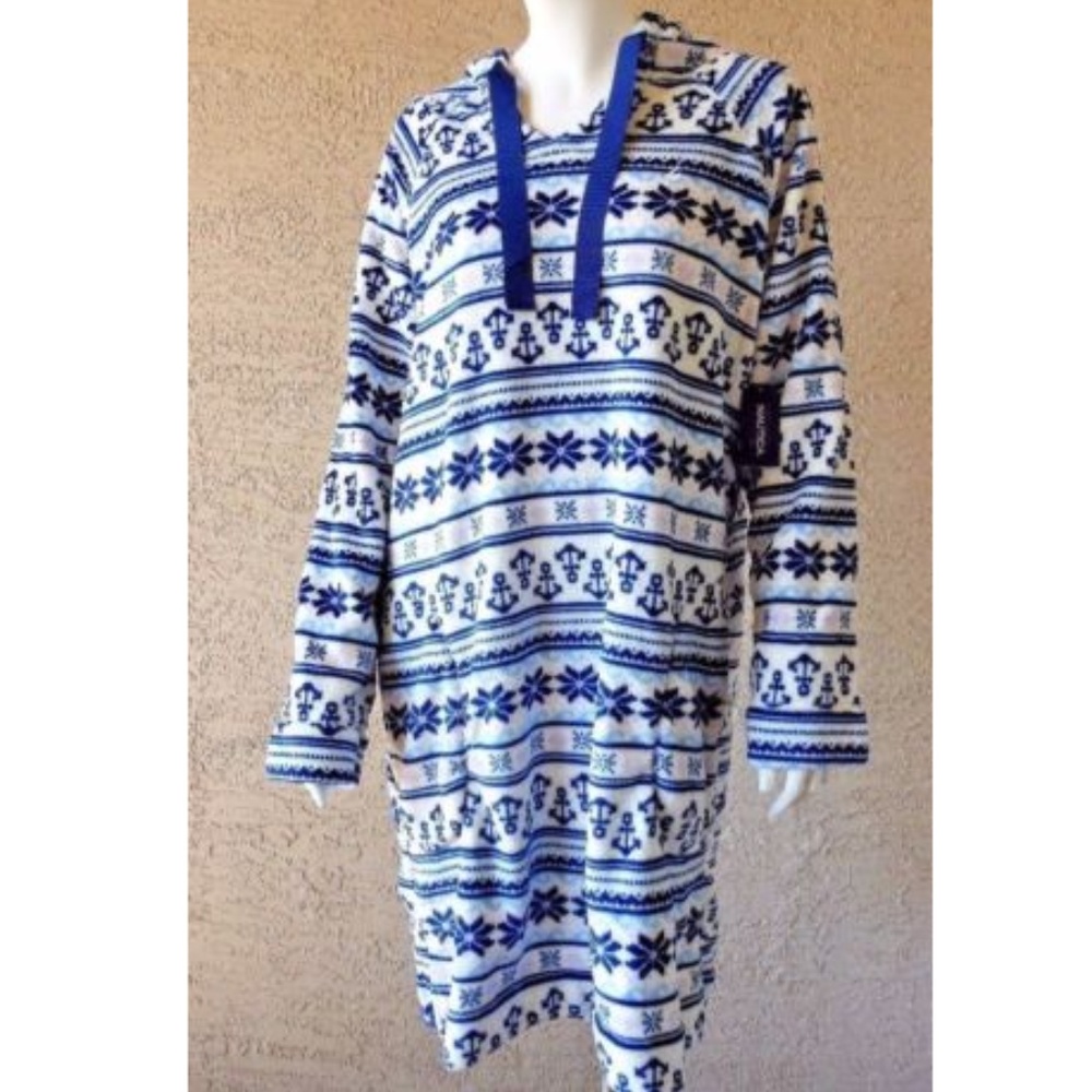 ❄️NAUTICA Fleece Nightshirt Lounge